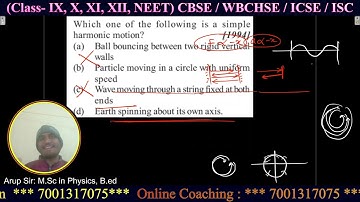 Which one of the following is a simple harmonic motion / From the Basics with ARUP SIR: Physics