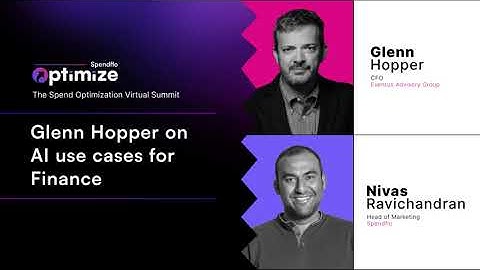 Glenn Hopper on AI use cases for Finance | Optimize Summit | Spendflo