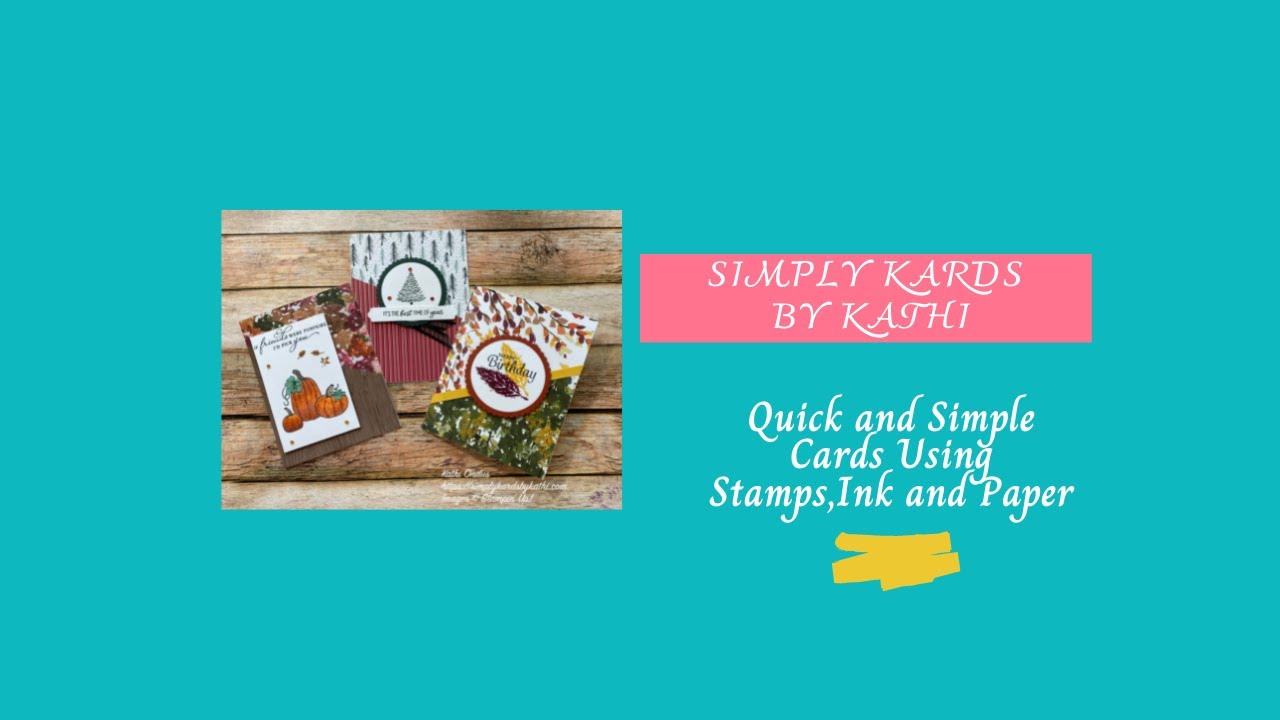 Quick and Simple Cards Using Stamps, Ink and Paper SD 480p - YouTube
