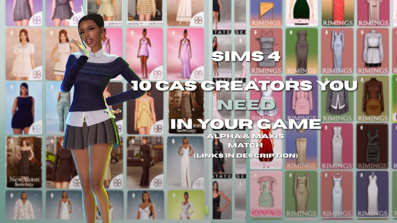 10 CAS Creators you NEED in Your Game! (Alpha & Maxis Match) ✧.* | Sims 4 Create a Sim