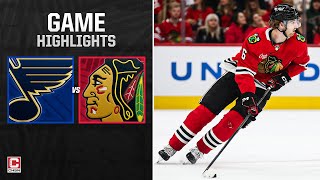 Chicago Blackhawks Vs. St. Louis Blues (10/04/25) Preseason Highlights Chsn Blackhawks