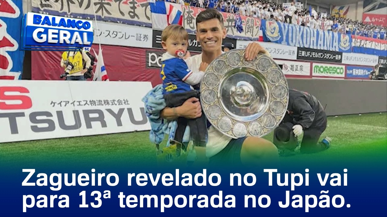 Revelado no Tupi, Gaspar, zagueiro, vai para a sua 13ª temporada no futebol japonês