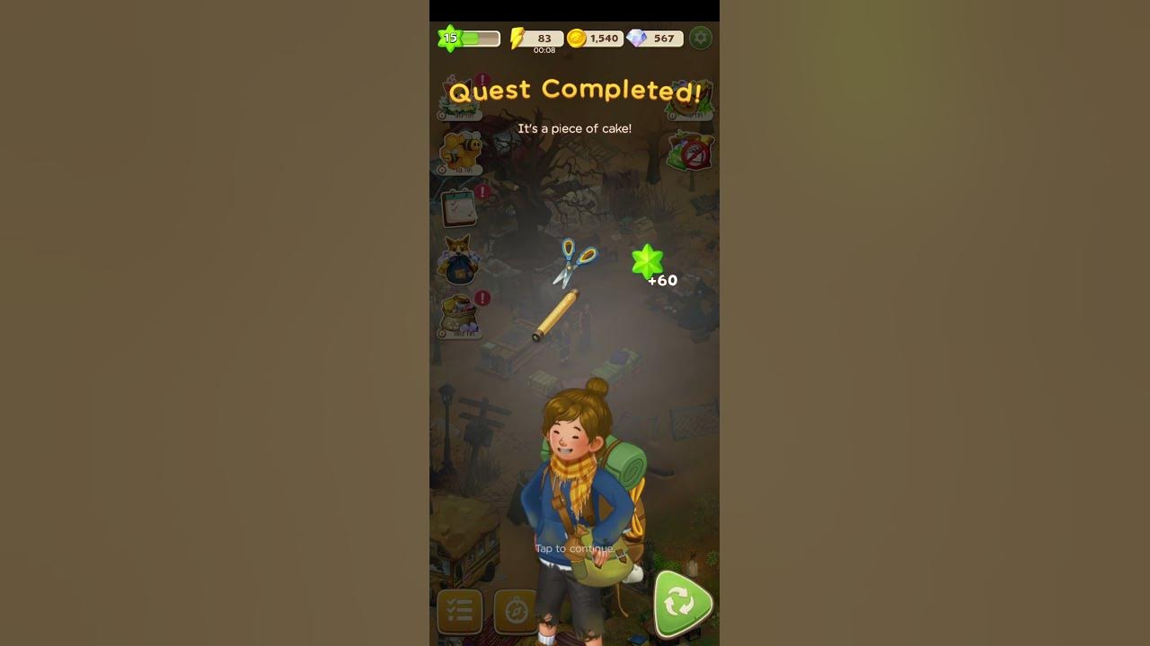 Complete the bench. Day 6 of Camping 19 Merge Survival YouTube