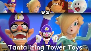 Super Mario Party Waluigi and Rosalina vs Donkey Kong and Boo #156 Tantalizing Tower Toys