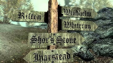 Skyrim Daily Mod Shout Out #140 HD Cities and Roadsigns