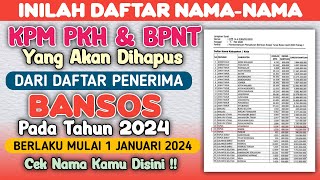 INILAH DAFTAR NAMA NAMA KPM PKH & BPNT YANG DIHAPUS DARI DAFTAR PENERIMA BANSOS PADA TAHUN 2024