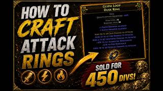 How to craft attack Rings with 4 flats Poe2 0.5