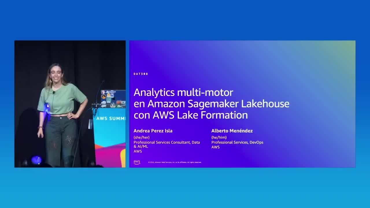 AWS Summit Madrid 2025 - Analytics multi-motor en SageMaker Lakehouse con AWS Lake Formation
