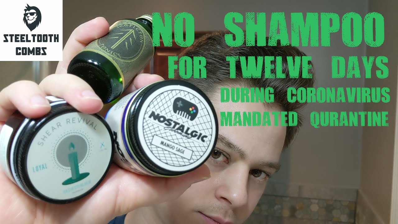 No shampoo or conditioner for 12 days! Surprising results, Dry