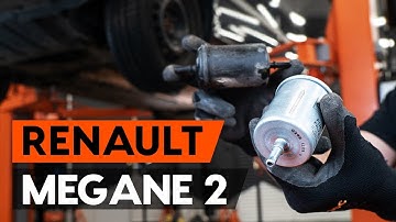 How to change fuel filter RENAULT MEGANE 2 (LM) [TUTORIAL AUTODOC]