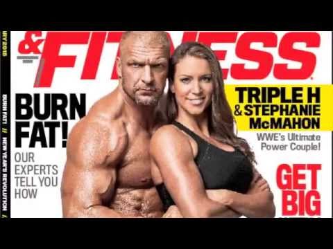 WWE - Triple H and Stephanie McMahon on the set of a Muscle