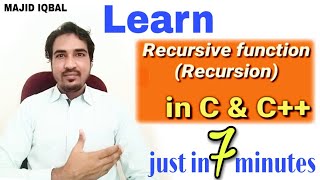 Recursive function | C & C++ | Recursion | Function: Part-2 | MAJID IQBAL | MajiTech