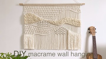 DIY | macrame weaving wall hanging | 마크라메 위빙 월 행잉