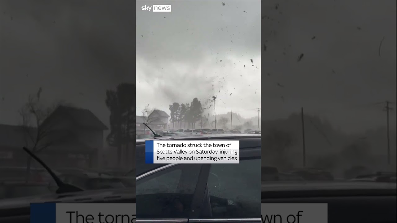 Tornado rips through town in northern California