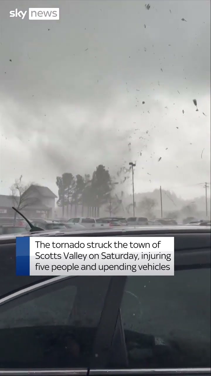 Tornado rips through town in northern California
