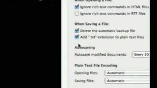 Setting up TextEdit for HTML