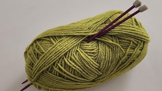WONDERFULTwo needles very easy and beautiful knitting pattern