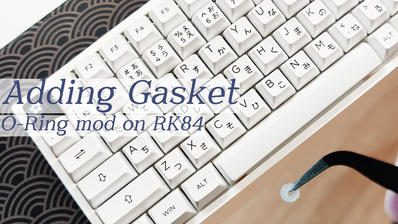 Adding gasket to RK84 keyboard ORing Mod YouTube