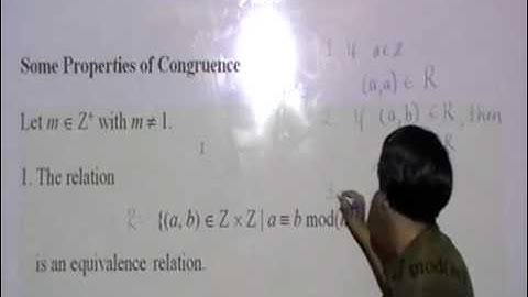 Congruence Lecture
