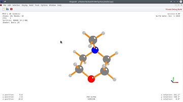 Updates on my OpenGL 3D Molecule Rendering Engine | v0.04 | 2020-06-01