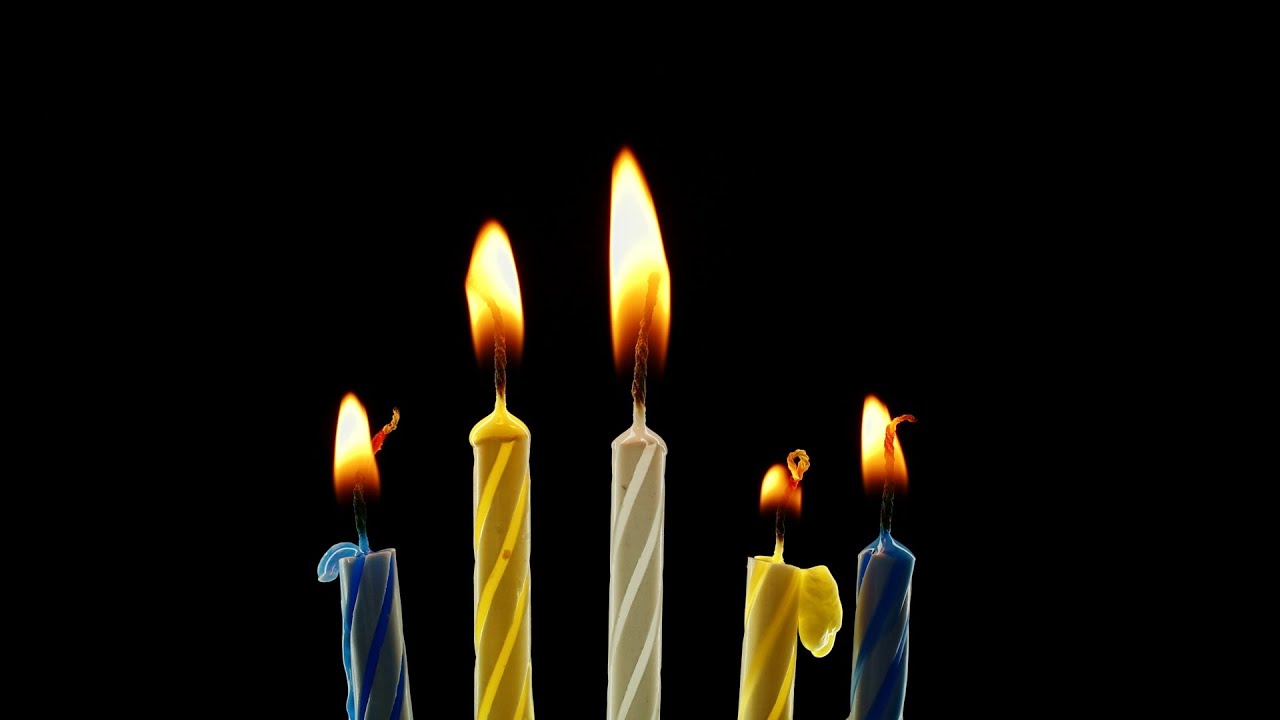 Five Birthday Candles Burning YouTube