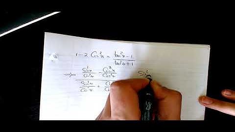 1 2cos^2x=tan^2x 1,tan^2x+1 Verifying Trigonometric Identities, How to Verify Trig Identities