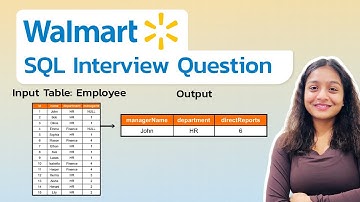 Walmart SQL Interview Question | Medium-level