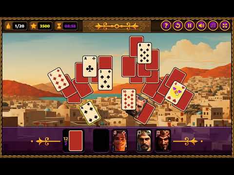 Aladdin Solitaire Gameplay on Games18plus.com