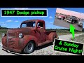 1947 Dodge pickup walk around and we do Winnipeg cruise night