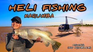 Karumba helifishing. Huge Muddies