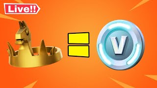 EVERY FORTNITE WIN = FREE VBUCKS CODE for YOU LIVE! (Fortnite Chapter 5)