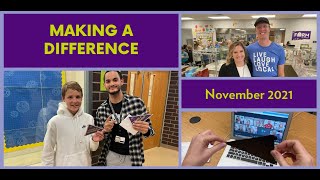 November 2021 Making a Difference - Part 2