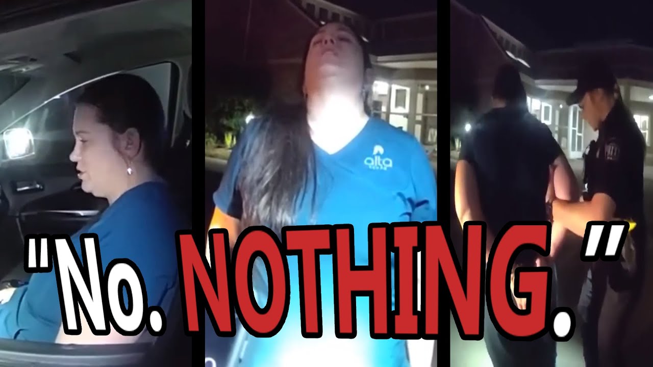 FULL FOURTH BODYCAM DUI ARREST Of Tipsy Drunk Woman Arrested In The ...