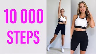 10000 Steps Indoor Workout Calorie Burning Knee Friendly No Jumping Cardio Walking Workout