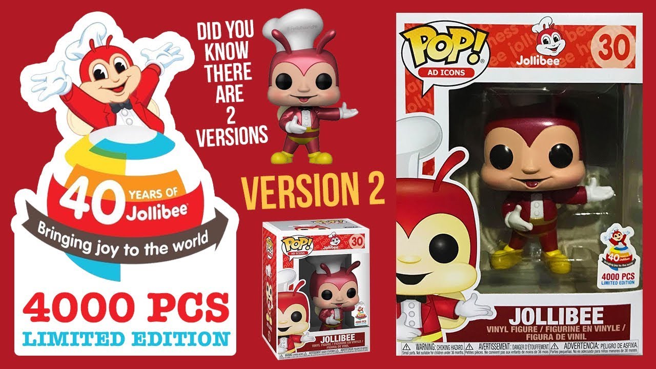 Jollibee Funko Pop Limited Edition 4000 Metallic Red First Look Youtube