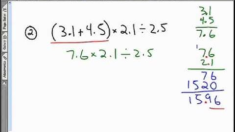 Video 26 - Order of Operations and Decimals 1 - Practice.mov