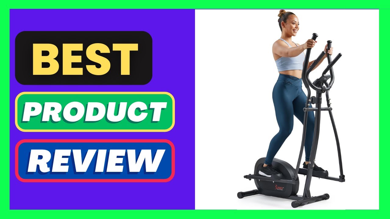 Sunny Health & Fitness Smart Upright Elliptical w/Pulse Sensor Built-in