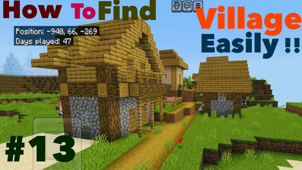 How To Find Village In Minecraft || Minecraft Me Village Kese Dhundhe ...