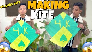 Special Kite Making For 4K Subscribers Complete 😍 || Kite Making ||