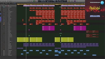 Synthwave Logic Pro X Template Lights Of The City