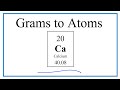 Converting Grams to Atoms in Chemistry