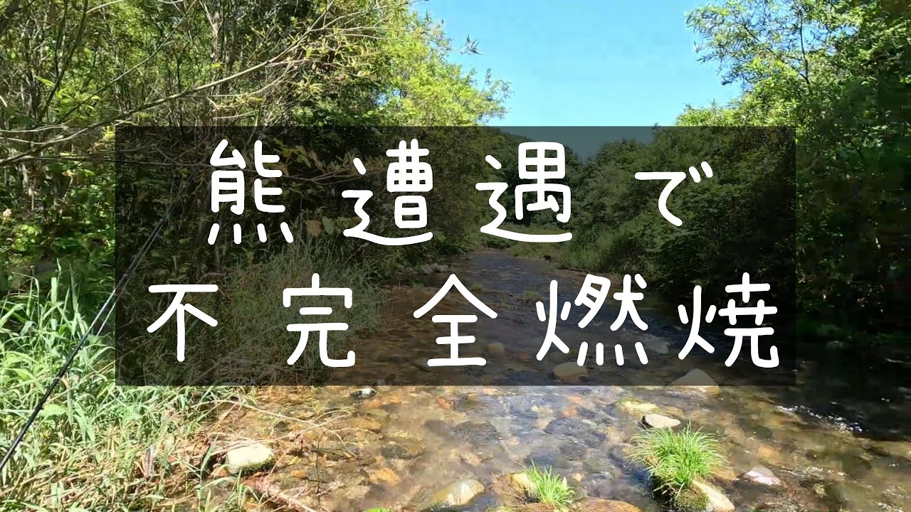 熊遭遇で不完全燃焼