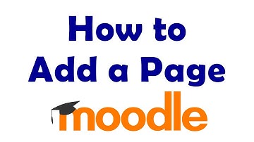 How to Add a Page in Moodle Course