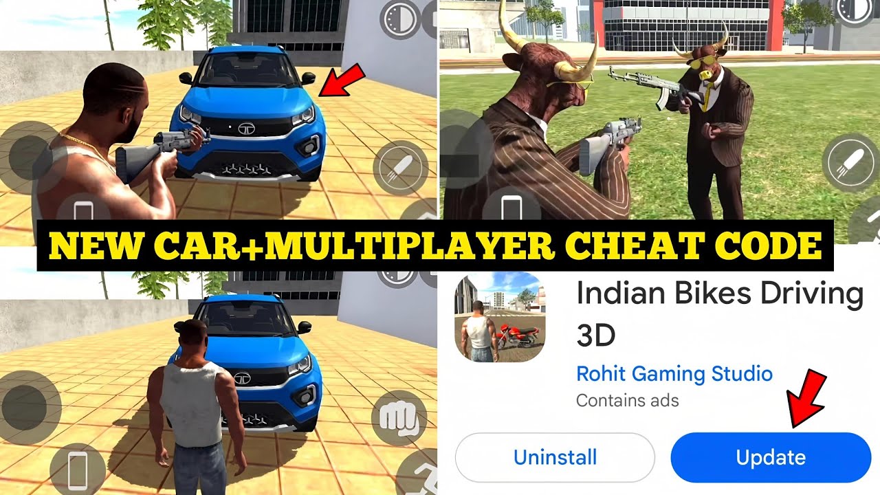 NEW UPDATE ALL CHEAT CODES 2026 in Indian Bike Driving 3D 🤯🔥| New ...
