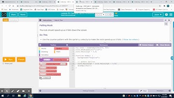 Code.org Lesson 21 Complex Sprite Movement