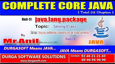 String class - predefined and customized toLowerCase(),toUpperCase()methods Part - 1