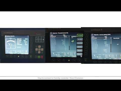 How to connect to a ComAp Inteligen/Intelisys/InteliMains NT controller by a cable.