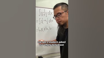 My calculus student asked me why he failed the test