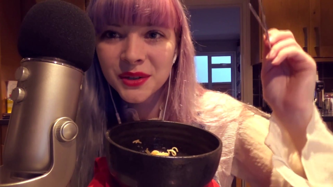 [ASMR] Eating Noodles | WITH Whispering