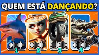 🦈👟 QUEM ESTÁ DANÇANDO | ANIMAIS MEMES ITALIANOS🐊✈️ | SÓ 3% ACERTA TUDO  #quiz #buuquiz